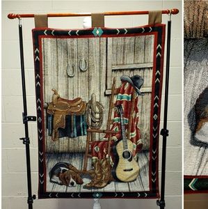 Tapestry Ranch Farm Theme Beagle Saddle Guitar